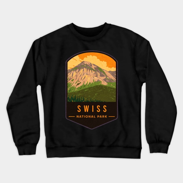 Swiss National Park Crewneck Sweatshirt by JordanHolmes